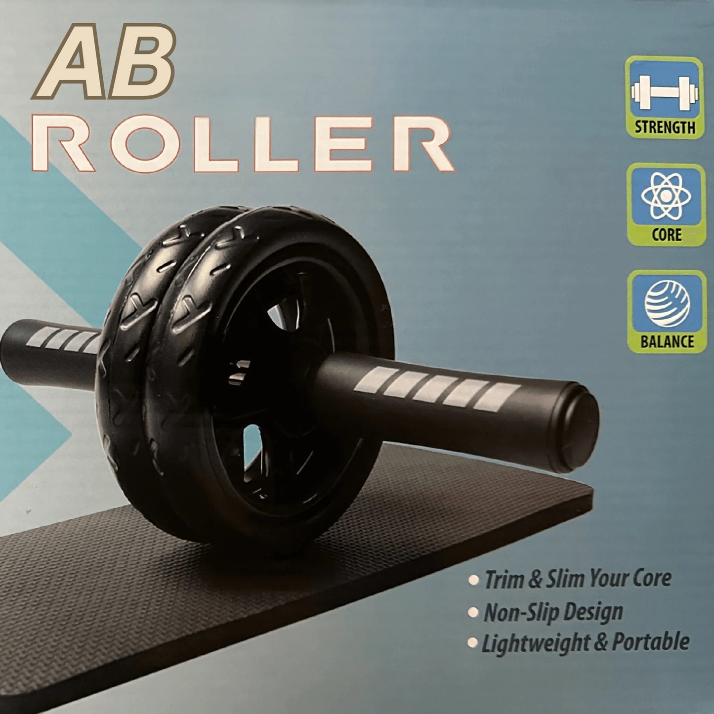 Jupitergear Ab Roller Wheel with Comfortable Kneeling Pad - Ultimate Core Strength Training for All Fitness Levels