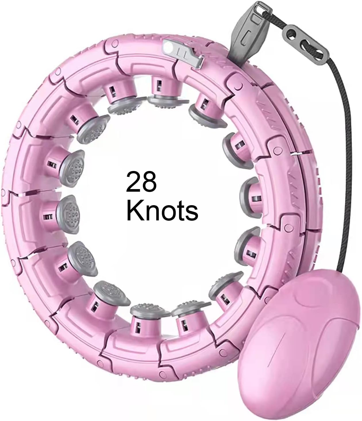 Smart Weighted Hula Hoop - 2-in-1 Fitness & Massage with Timer, Adjustable Size for Adults & Kids