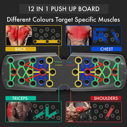 Ultimate Portable Push-Up Board Set - Versatile Fitness Equipment for Chest, Arms, and Back Training